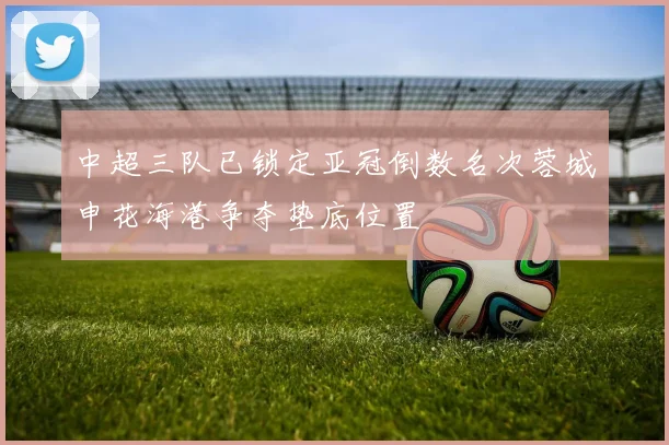 中超三队已锁定亚冠倒数名次蓉城申花海港争夺垫底位置